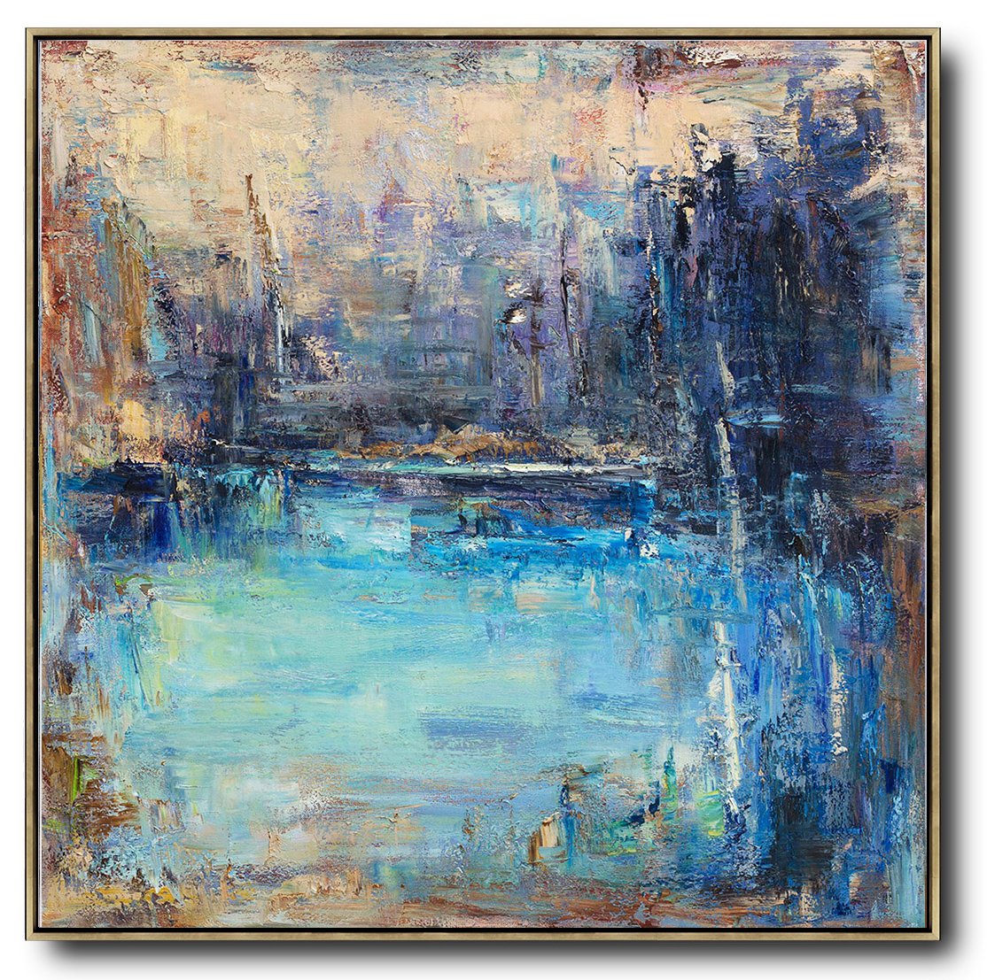 Abstract Landscape Oil Painting #LX67A